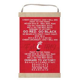 Jardine - Cincinnati Bearcats 12'' x 20'' Fight Song Banner Sign - Red