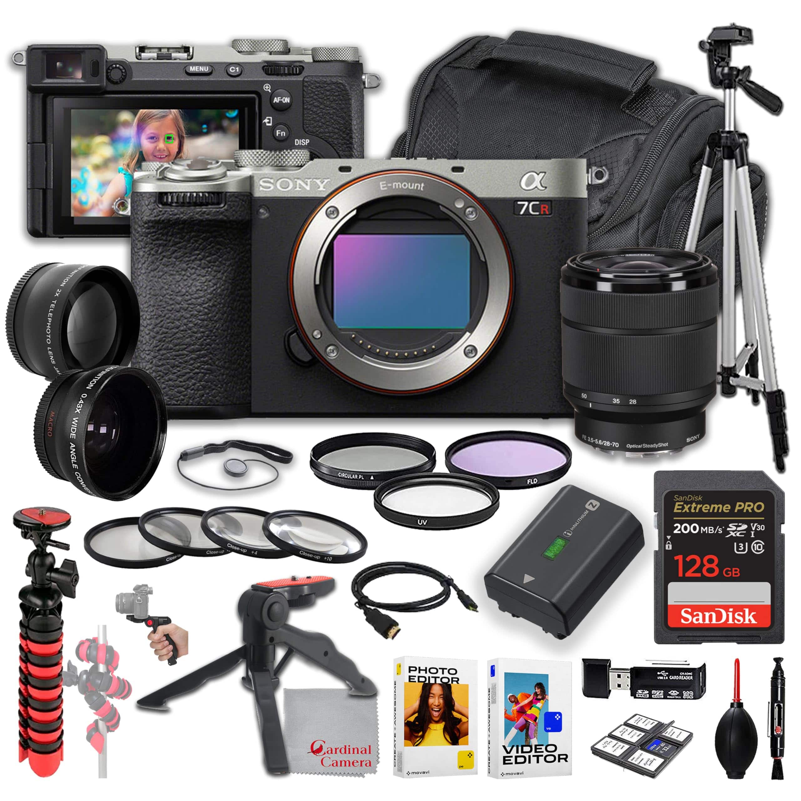 Bundle - a7CR Mirrorless Camera with Sony FE 28-70mm OSS Lens | 61mp | 128GB Extreme Memory,+ More - Silver price history on PriceWatchPro
