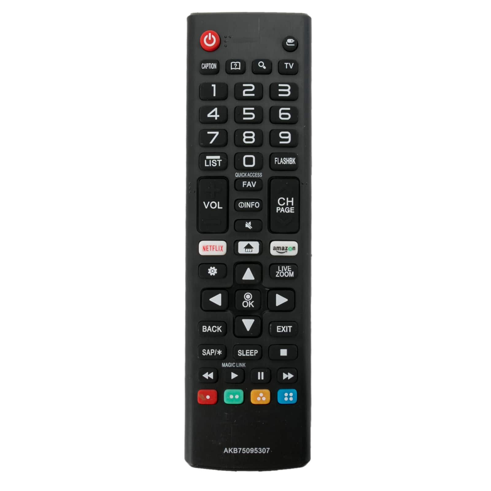 ALLIMITY - Replacement Universal Remote Control AKB75095307 Fit for LG LED TV - Black