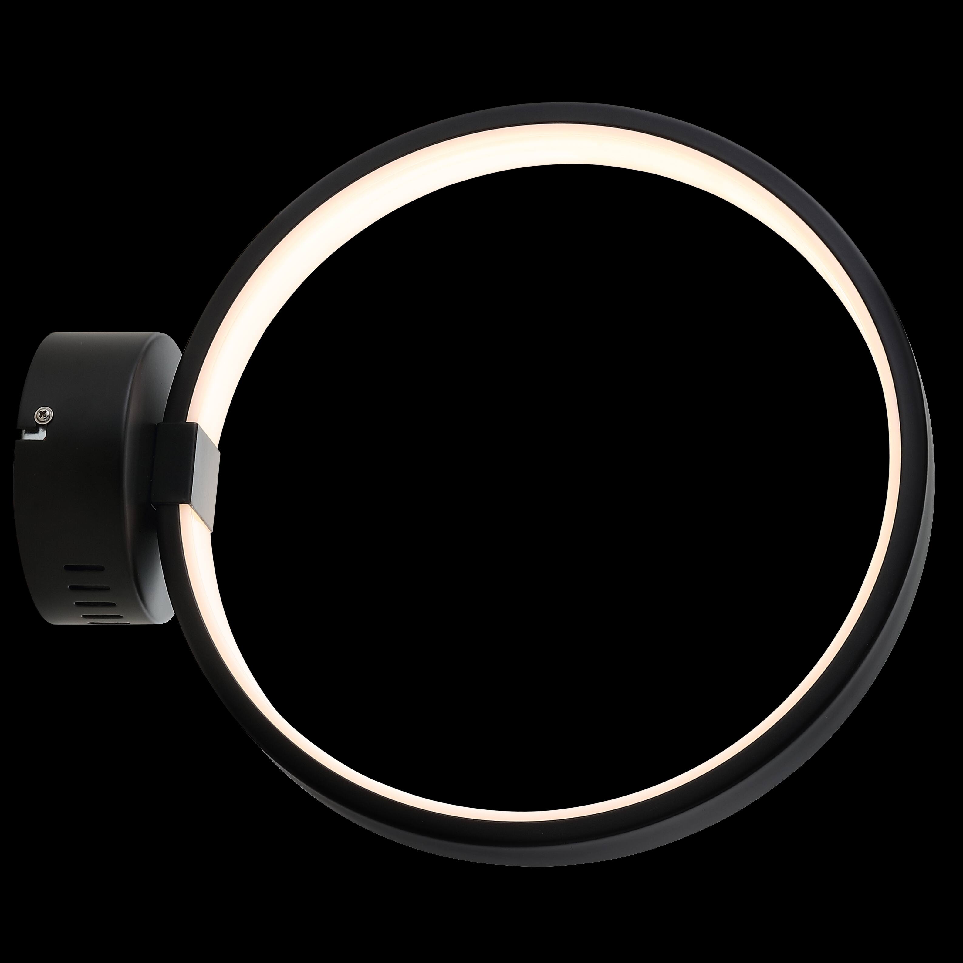Alt View 10. Jonathan Y - Nathaniel 14" Dimmable Integrated LED Metal Wall Sconce, Black - Black.