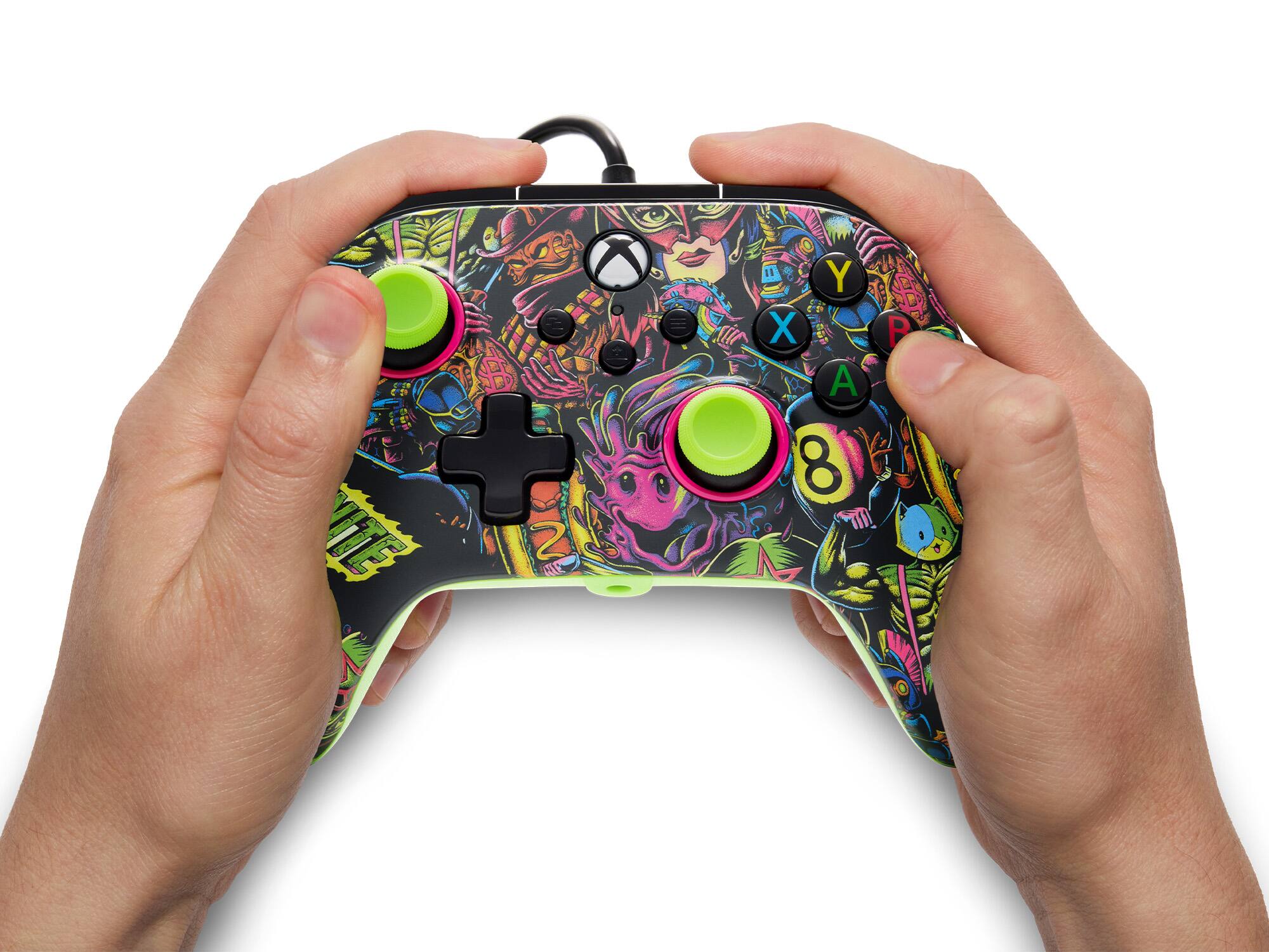Alt View 23. PowerA - PowerA Advantage Wired Controller for Xbox Series X|S - Fortnite Glow - Fortnite Glow.