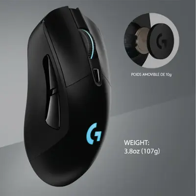 Logitech - G703 LIGHTSPEED Wireless Optical Gaming Mouse - Black