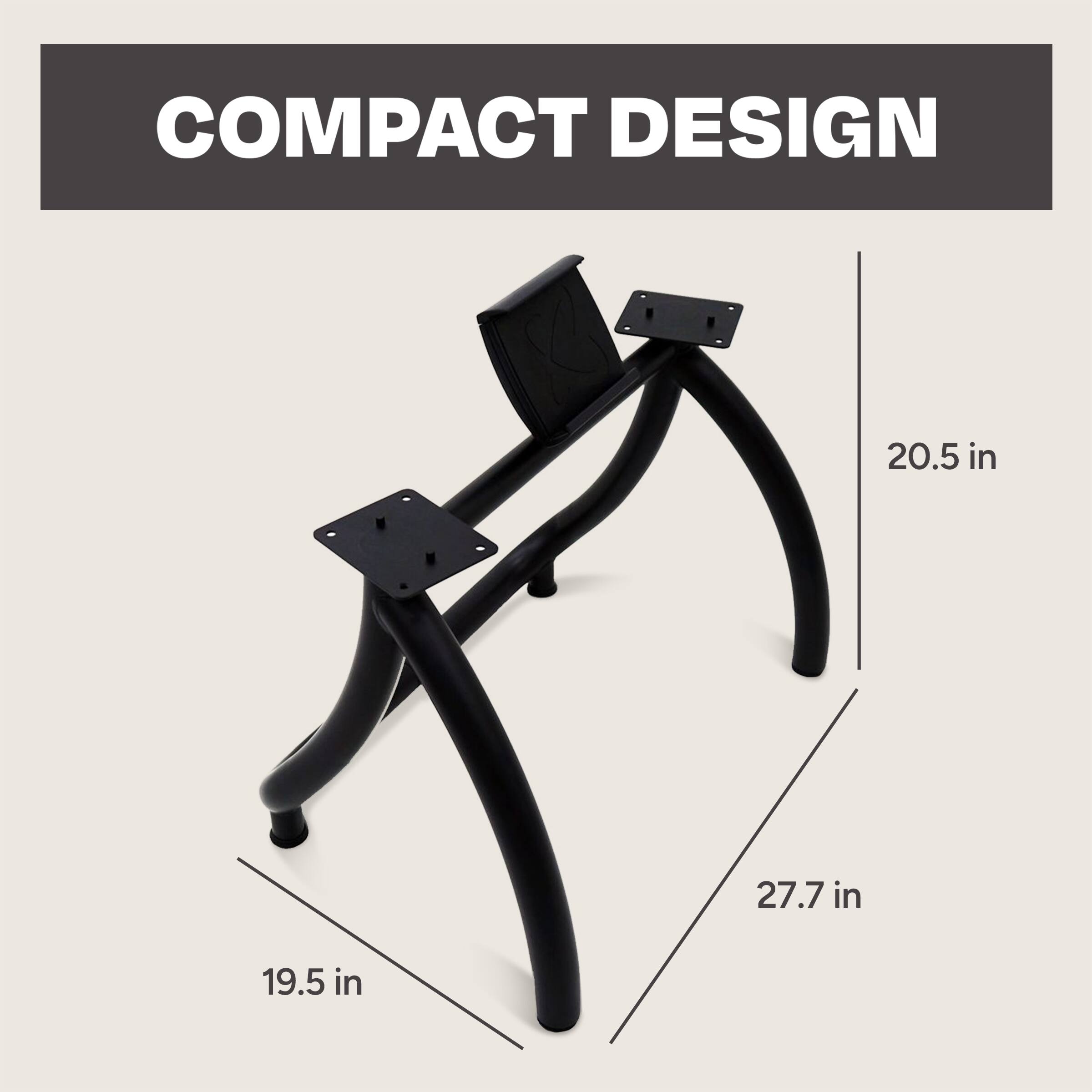 Compact Design: 20.5 in 27.7 in 19.5 in