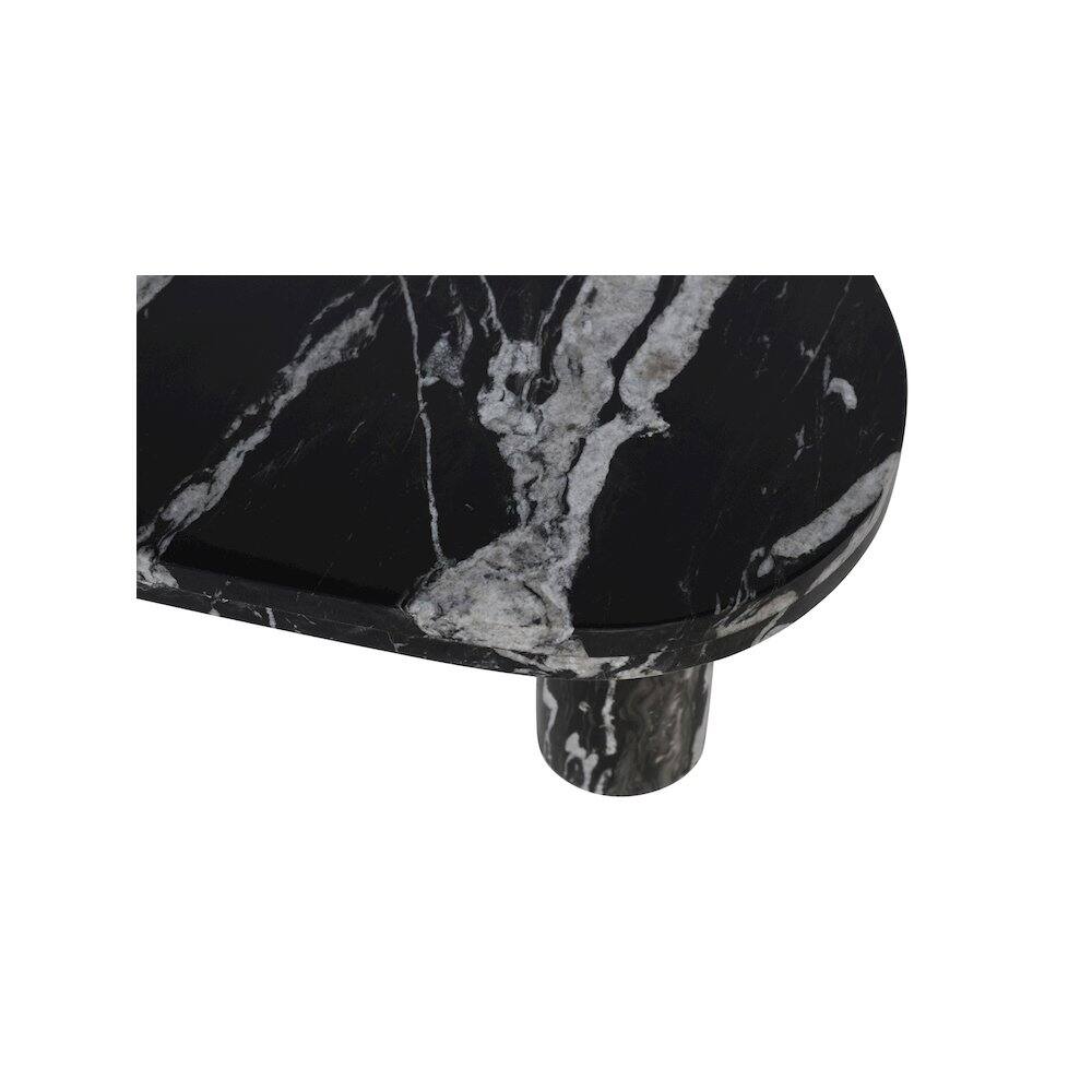 Alt View 4. Meridian Furniture - Messina Black / Grey Coffee Table - Black.