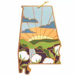 Totally Bamboo - Alabama Cutting Board with Artwork by Summer Stokes