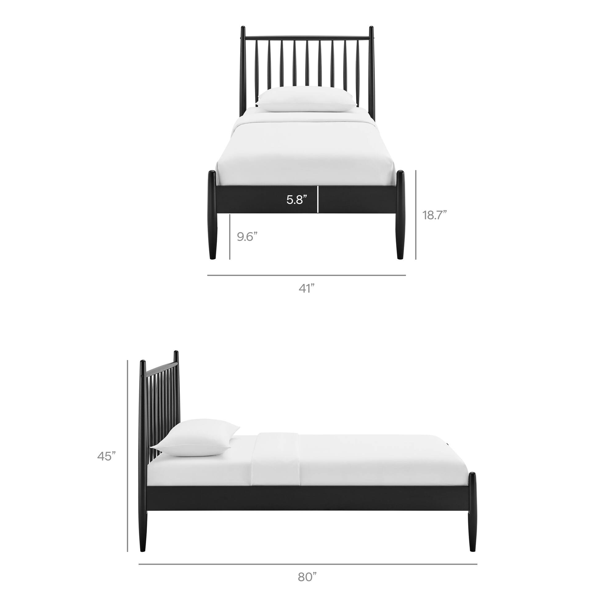 5.8" 18.7" 9.6" 41" 45" 80"
