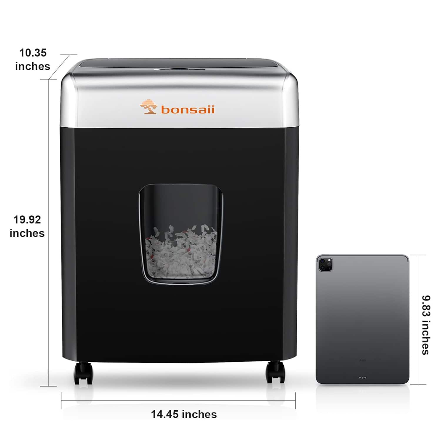 Bonsaii Heavy Duty Paper Shredder 110 Sheet 30 Minutes Micro Cut