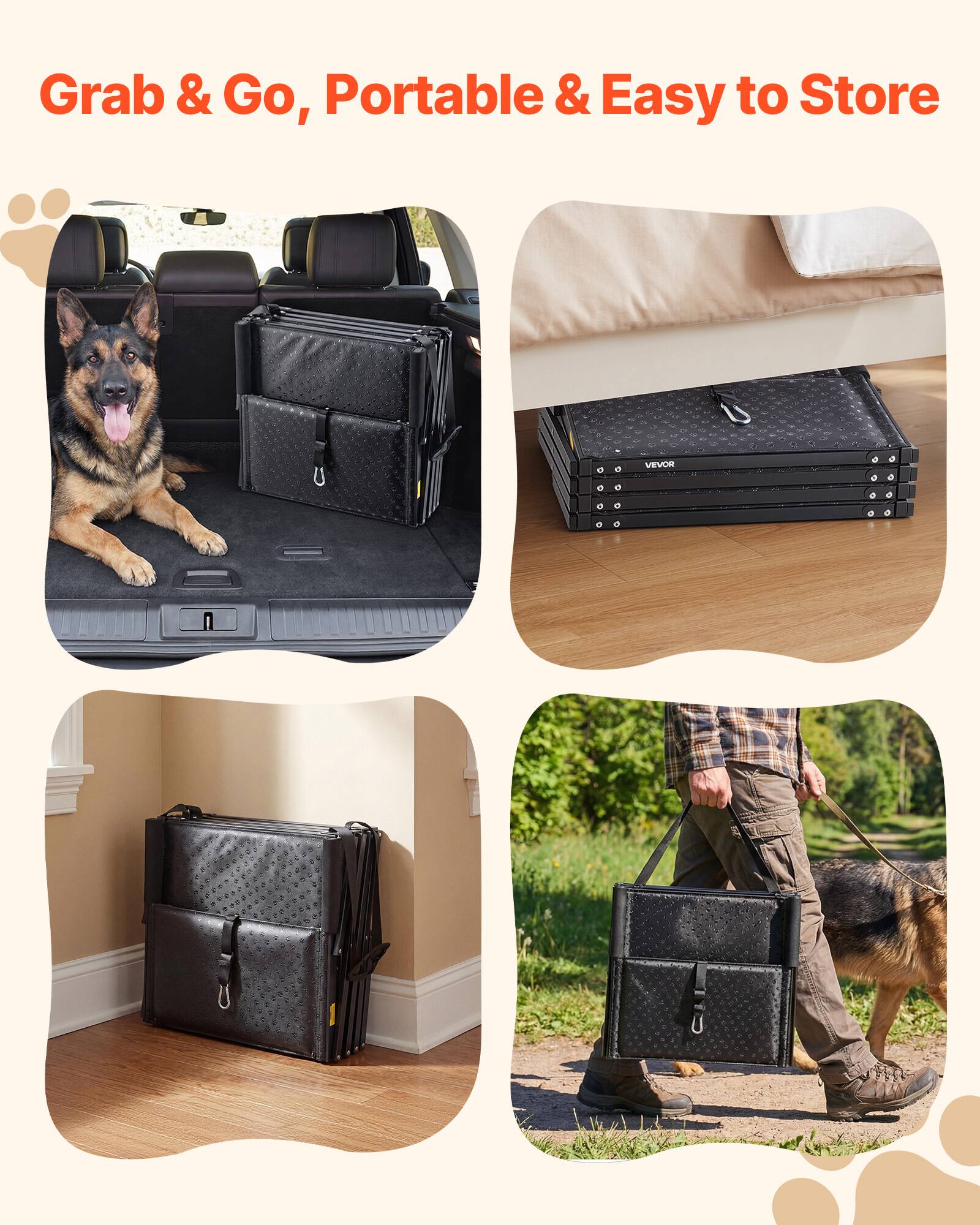Grab & Go, Portable & Easy to Store