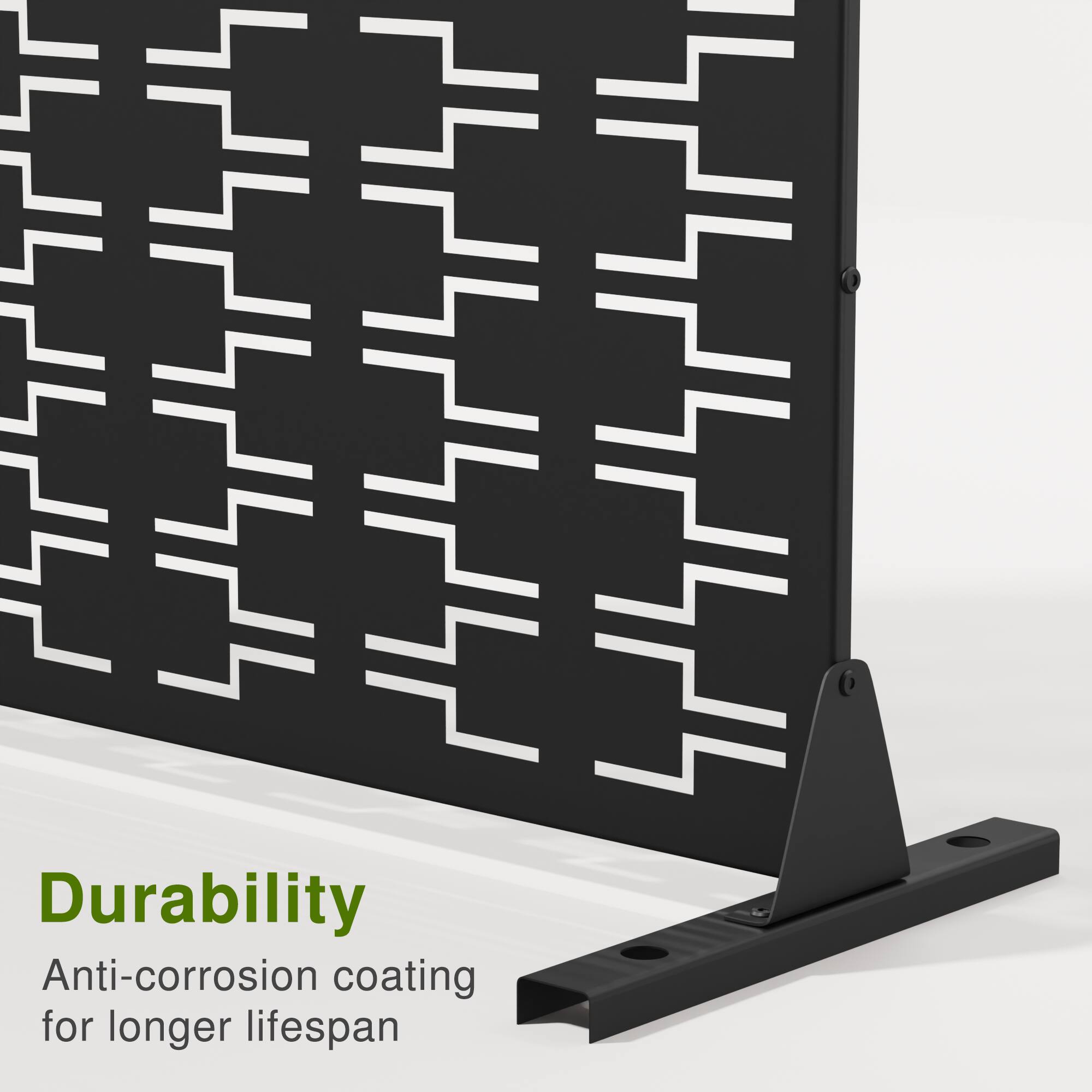 Durability  
Anti-corrosion coating for longer lifespan