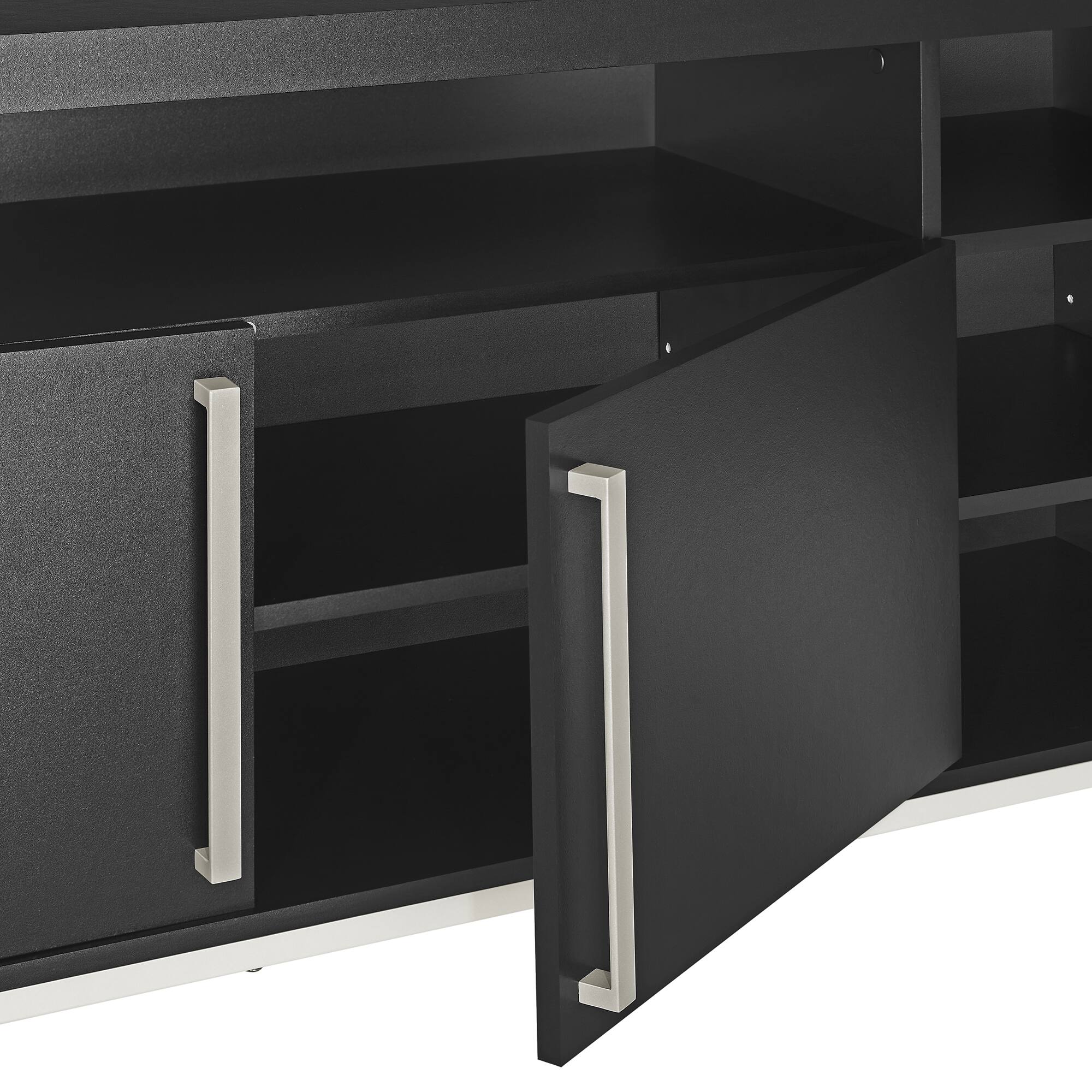 Alt View 11. Insignia™ - TV Stand for Most TVs Up to 80” with Gaming Nook - Black.