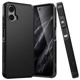 Equipd - Phone Case for Moto G Stylus 5G 2024 (6.7"), Rugged Shockproof Hybrid Protective Cover - Black