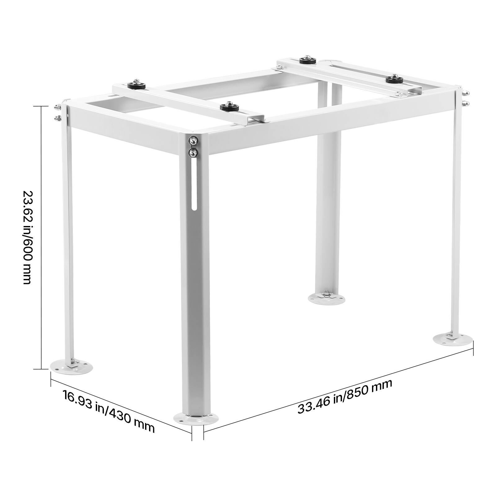 23.62 in/600 mm  
16.93 in/430 mm  
33.46 in/850 mm