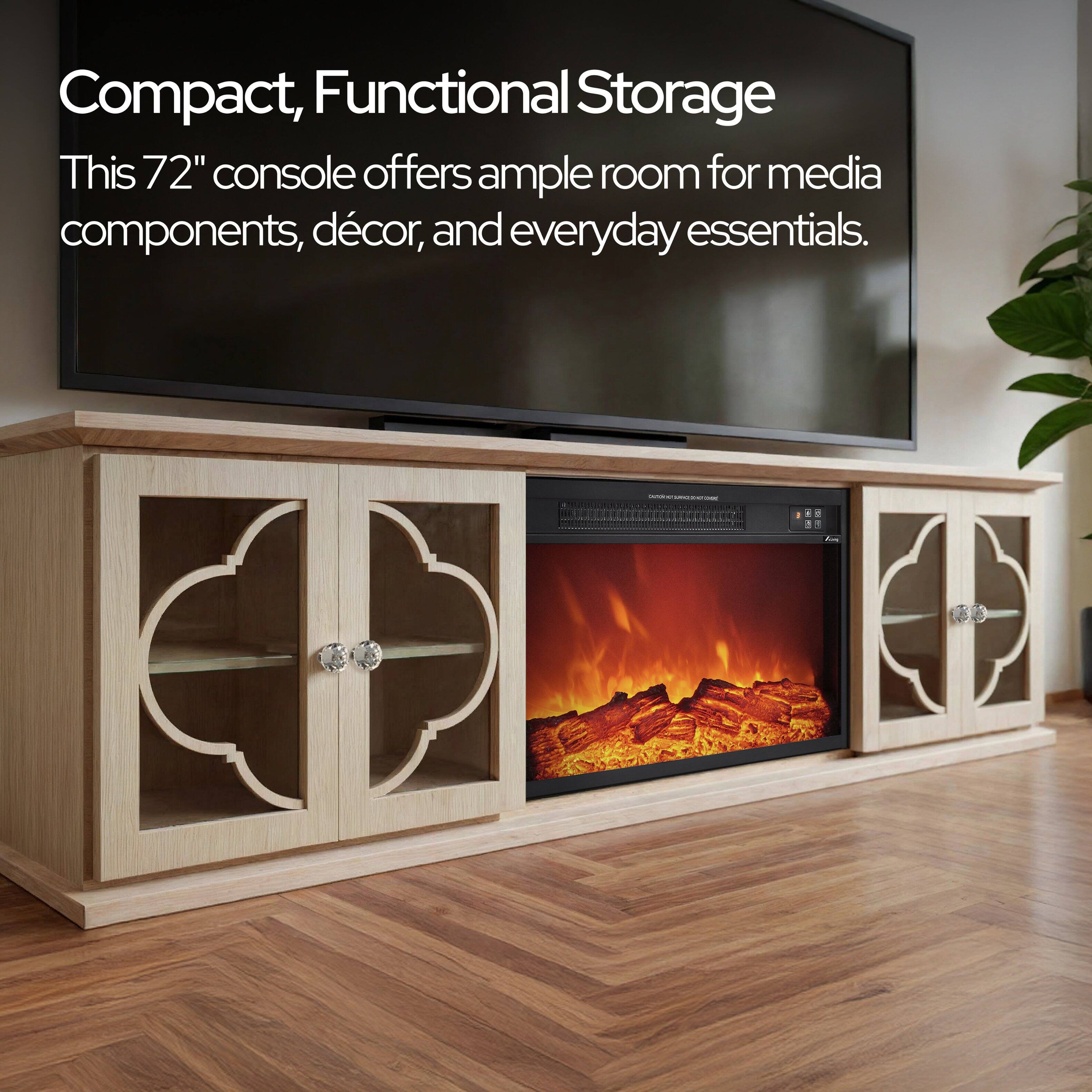 Compact, Functional Storage

This 72" console offers ample room for media components, décor, and everyday essentials.