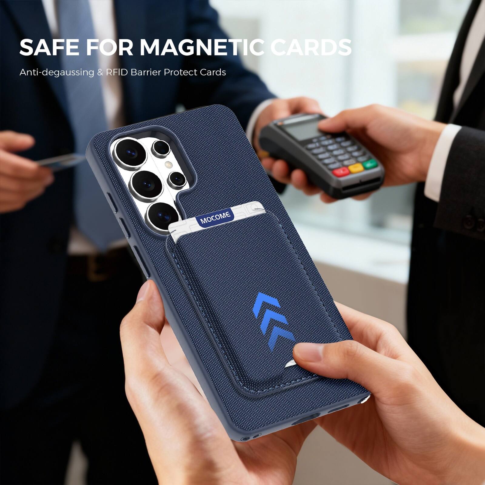 SAFE FOR MAGNETIC CARDS  
Anti-degaussing & RFID Barrier Protect Cards