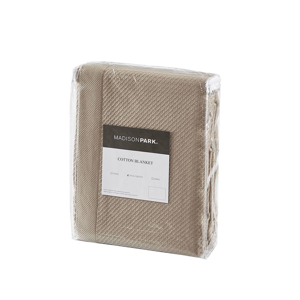 MADISON PARK.  
COTTON BLANKET  
TWIN  
PULLAQUEEN  
KING