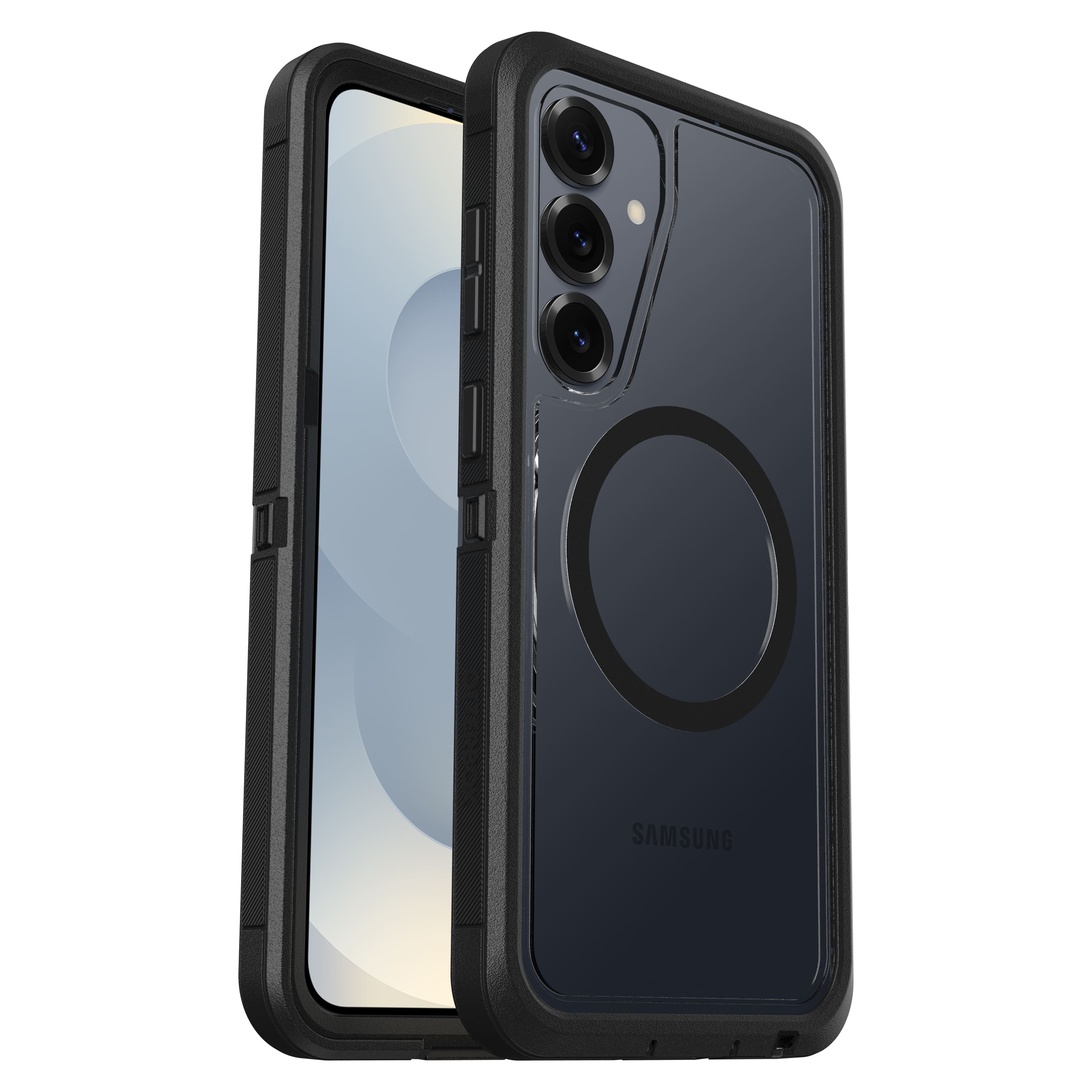 OtterBox - Defender Series Pro XT Hard Shell with Magnets for Samsung Galaxy S25+ - Dark Side - Front_Zoom