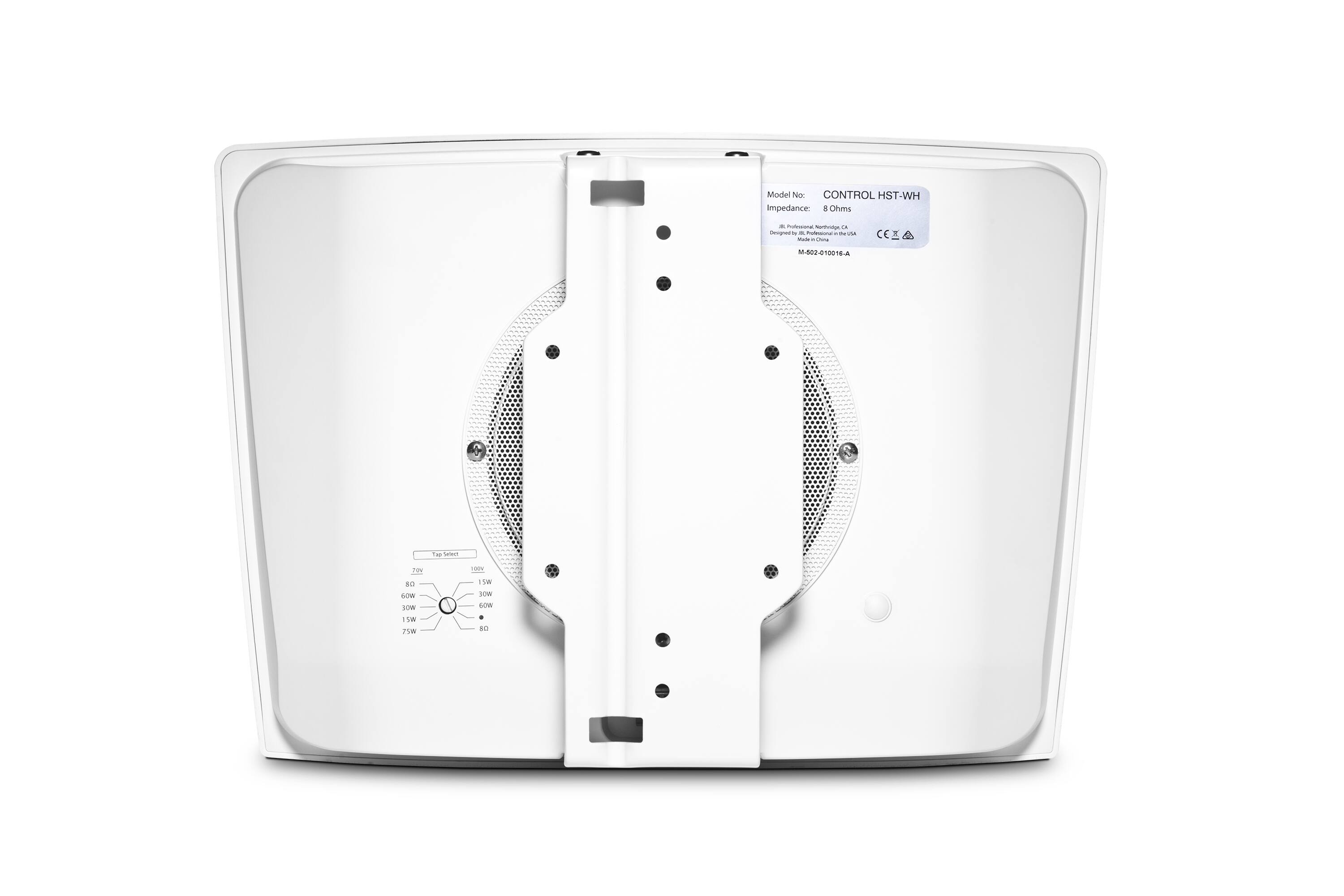 The text on the image reads: "Model No: CONTROL HST-WH impedance 1.0 Ohms."