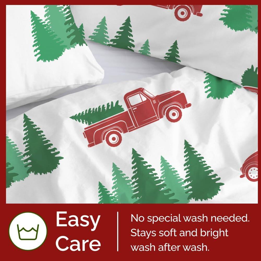 Easy Care  
No special wash needed.  
Stays soft and bright wash after wash.