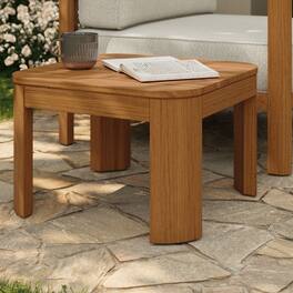 Kona Outdoor Teak Wood Side Table by Modway - Natural