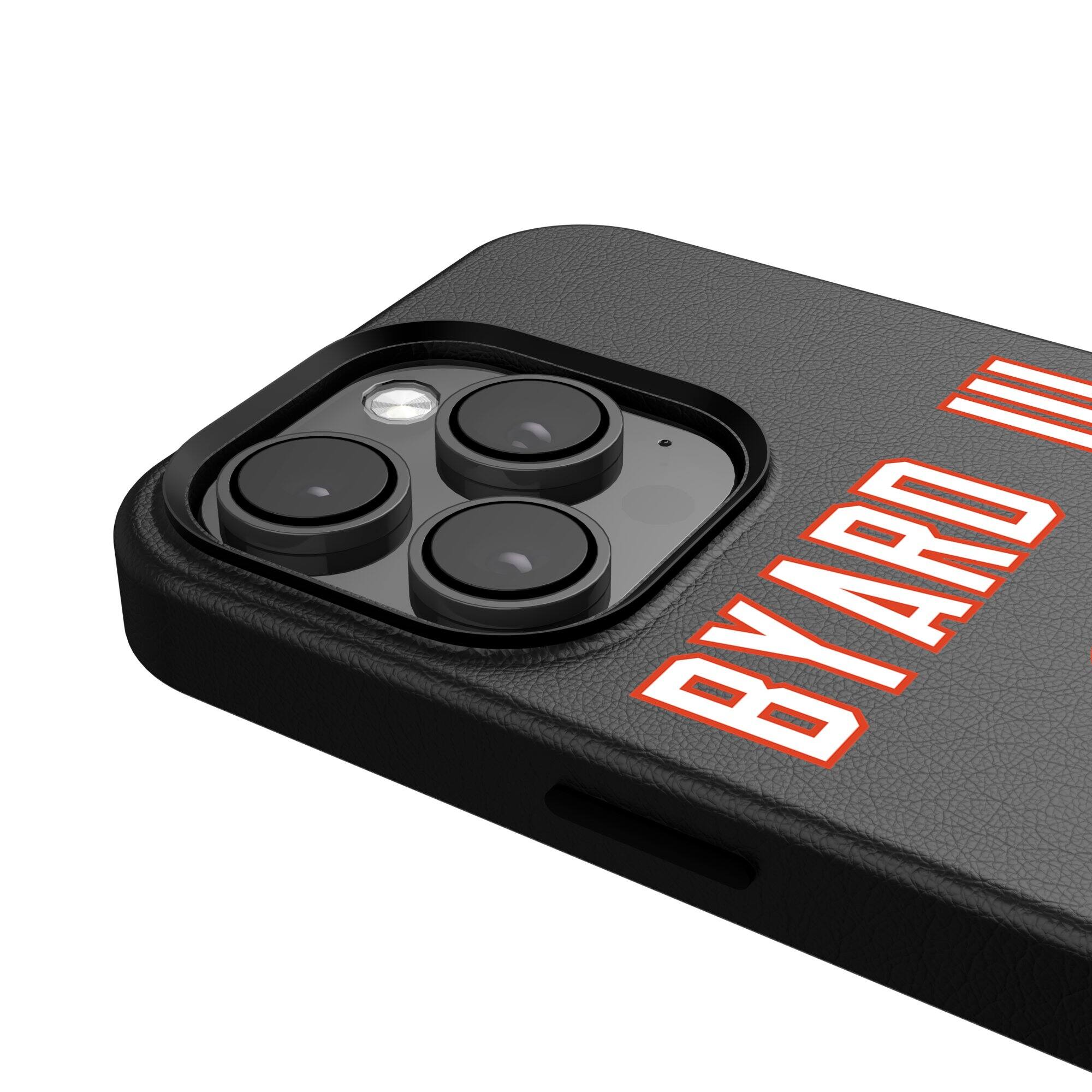 Alt View 3. Keyscaper - Kevin Byard III-Black Chicago Bears iPhone Magnetic Bump Case - 16 Plus - Black.