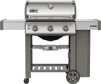 GENESIS II S310 3-Burner Natural Gas Grill  with Cover and Weber Connect Bundle - Stainless Steel
