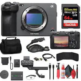 Sony - FX3 Full-Frame Cinema Camera + 64GB Card + Bag + Card Reader (International Version)