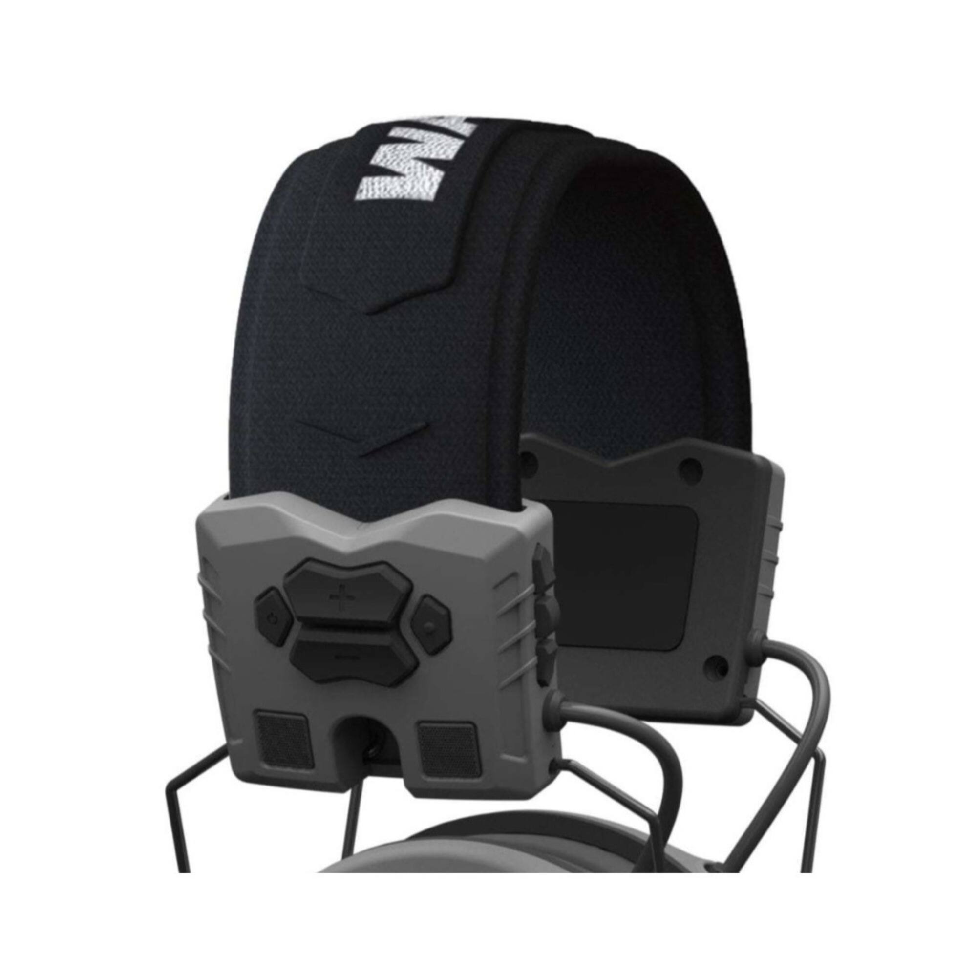 Back. Walker’s - Walkers XCEL 500BT Digital Electronic Muff with Shooting Glasses and Hard Case - Gray.