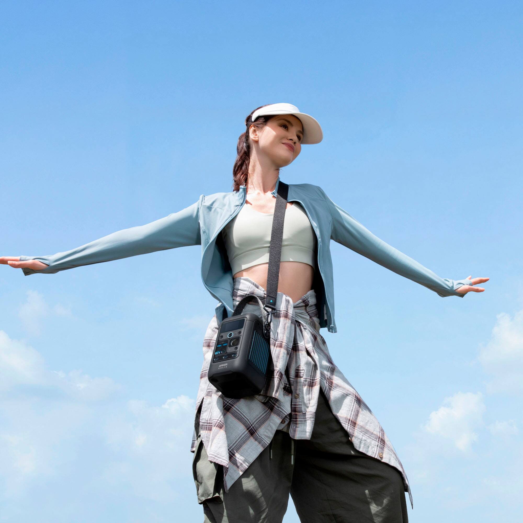 Alt View 13. Anker - SOLIX C300X DC Portable Power Station 288Wh (90,000mAh) Extremely Portable & Fast Charge - Black.