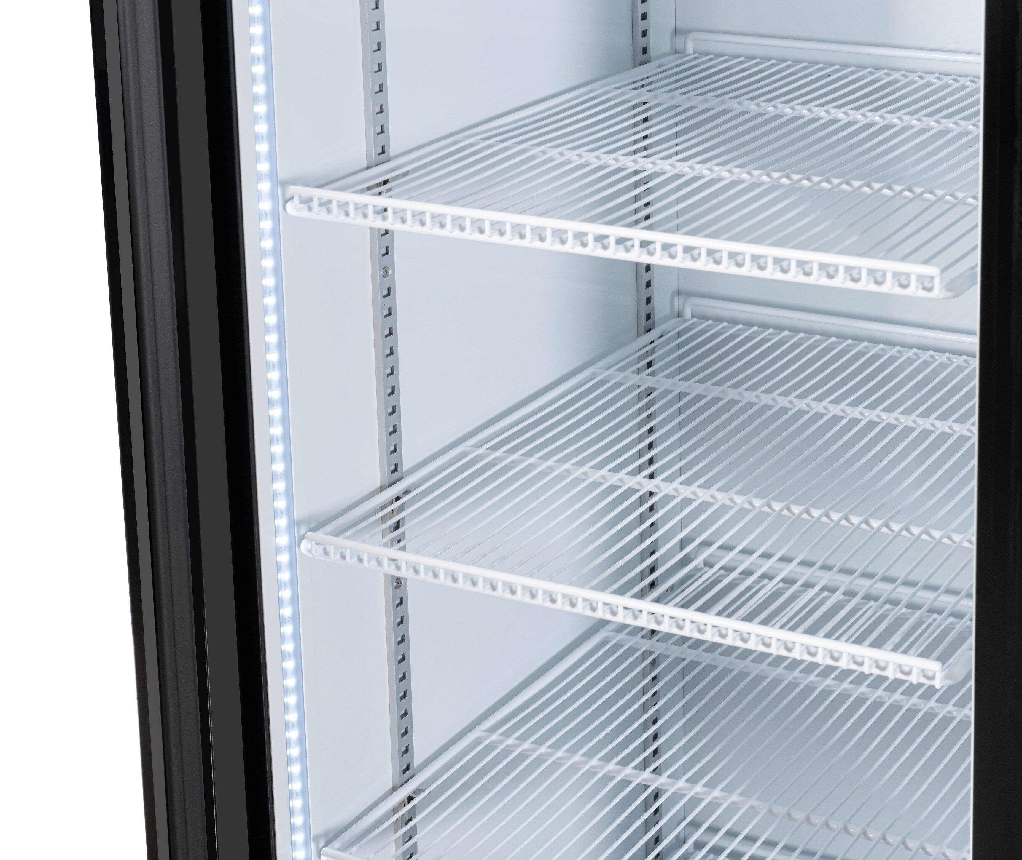 Alt View 5. Koolmore - 71 in. Three-Door Merchandiser Refrigerator - 56 Cu Ft. MDR-3GD-63C - Black.