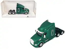 HO Logistics Replicas - Peterbilt 579 Sleeper Cab Green Metallic 1/87 (HO) Scale Plastic Model Car by HO Logistics