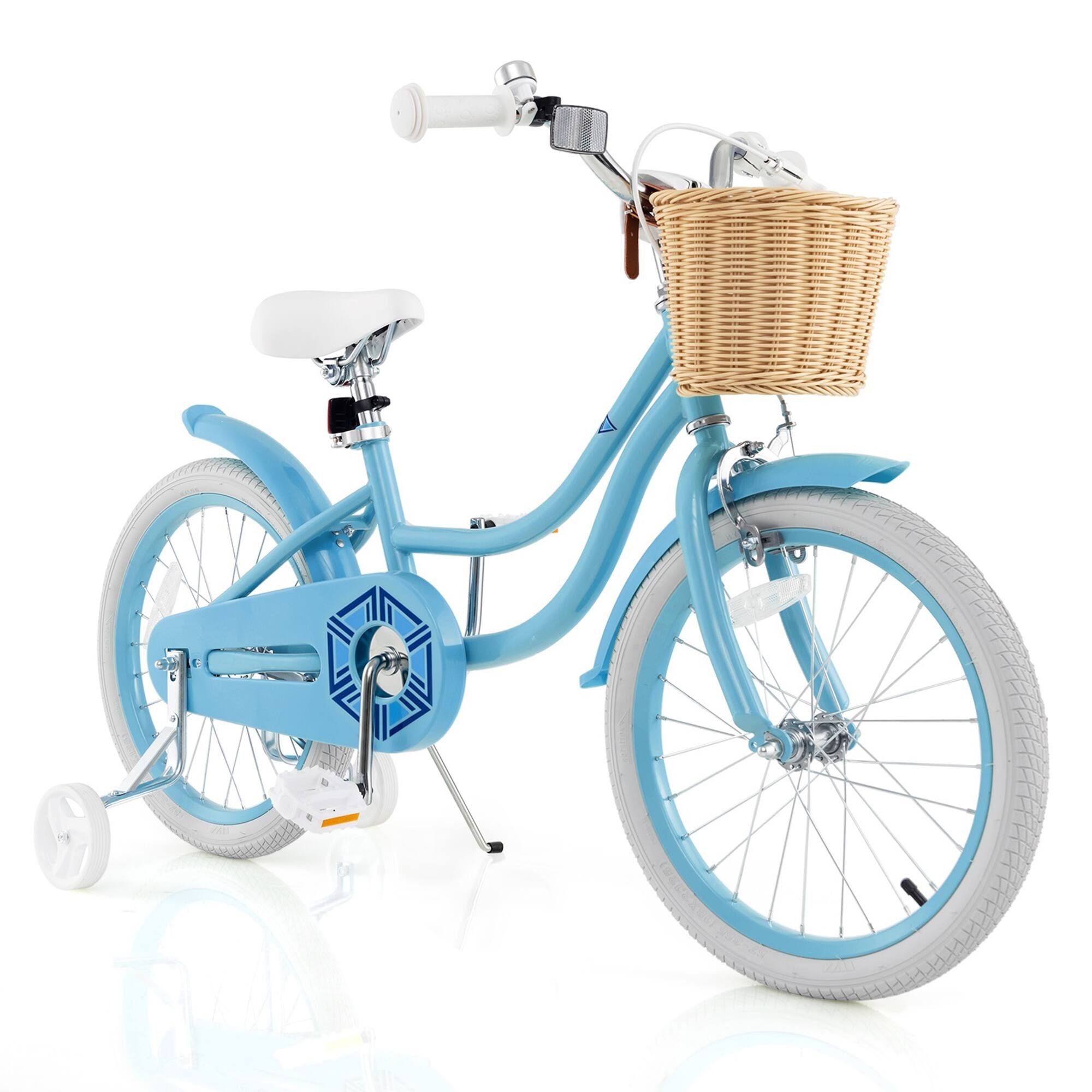 Alt View 1. Gymax - Gymax 18'' Retro Style Kids Bike Bicycle w/ Height Adjustable Handlebar & Seat Blue - Blue.