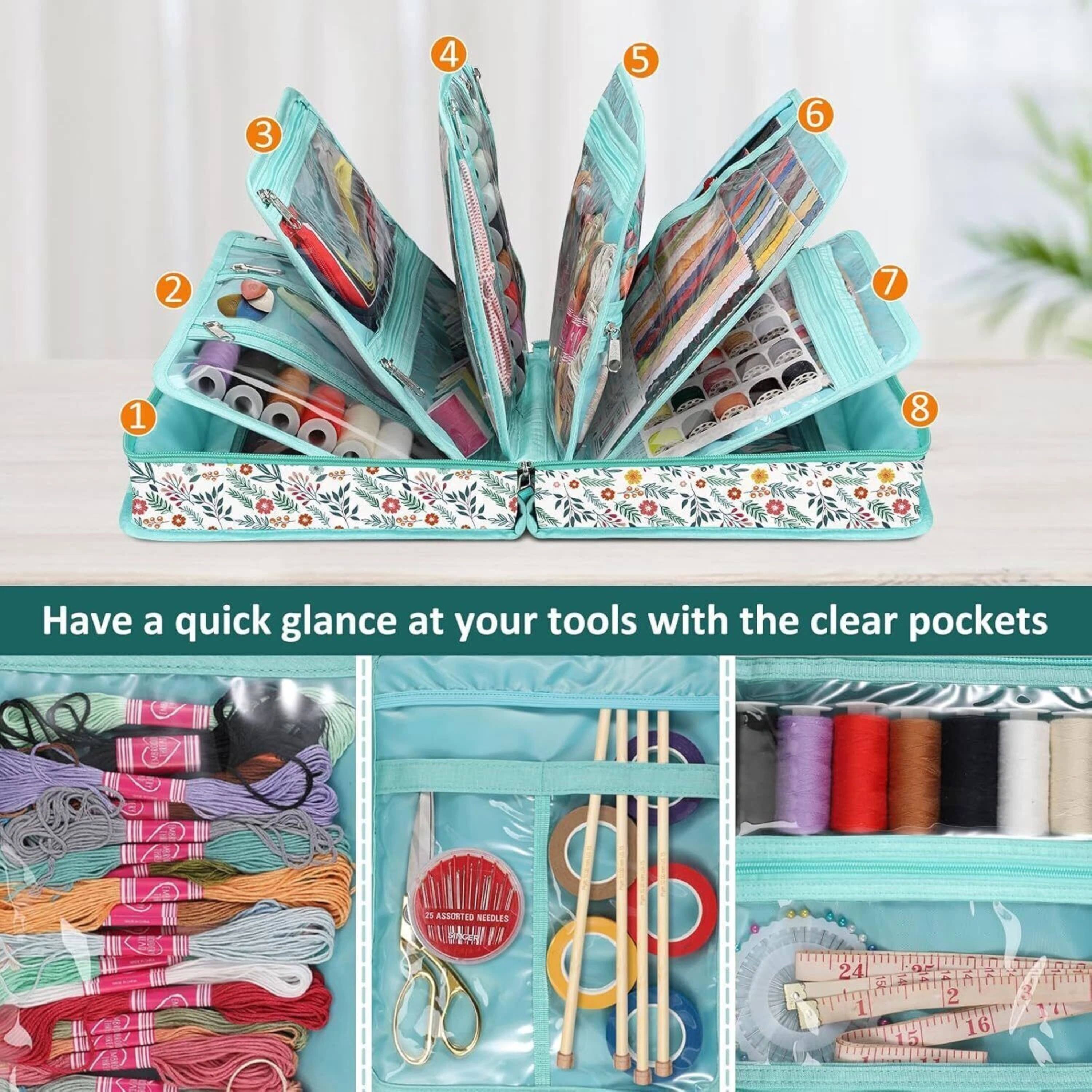 4 5 3 6 2 7 1 8

Have a quick glance at your tools with the clear pockets

ASSORTED NEEDLES - 4H 1A 24 1 5 14 2 16 3 1
