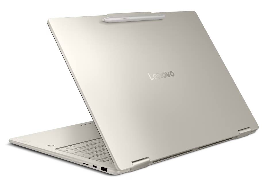 Alt View 6. Lenovo - Lenovo Yoga 2-in-1 Laptop 16.0 WUXGA Display (AMD Ryzen AI 5 340, 16GB LPDDR5X, 512GB M.2  PCIe SSD, Win 11 Pro) - Seashell.