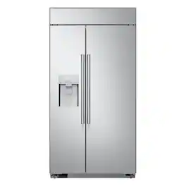 SKS - 42-in Build-In Side-by-Side Refrigerator - Stainless Steel