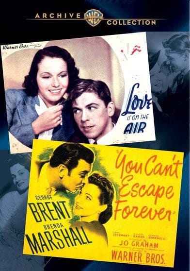WAC Double Features:You Can't Escape Forever/Love Is On-DVD