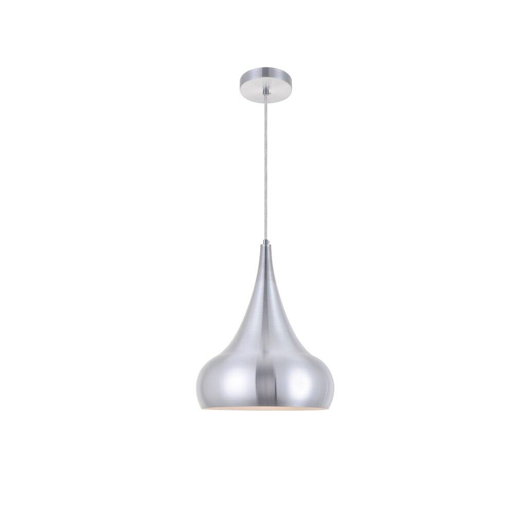 Alt View 5. Living District - Circa 1 Light Burnished Nickel Pendant - Burnished Nickel.