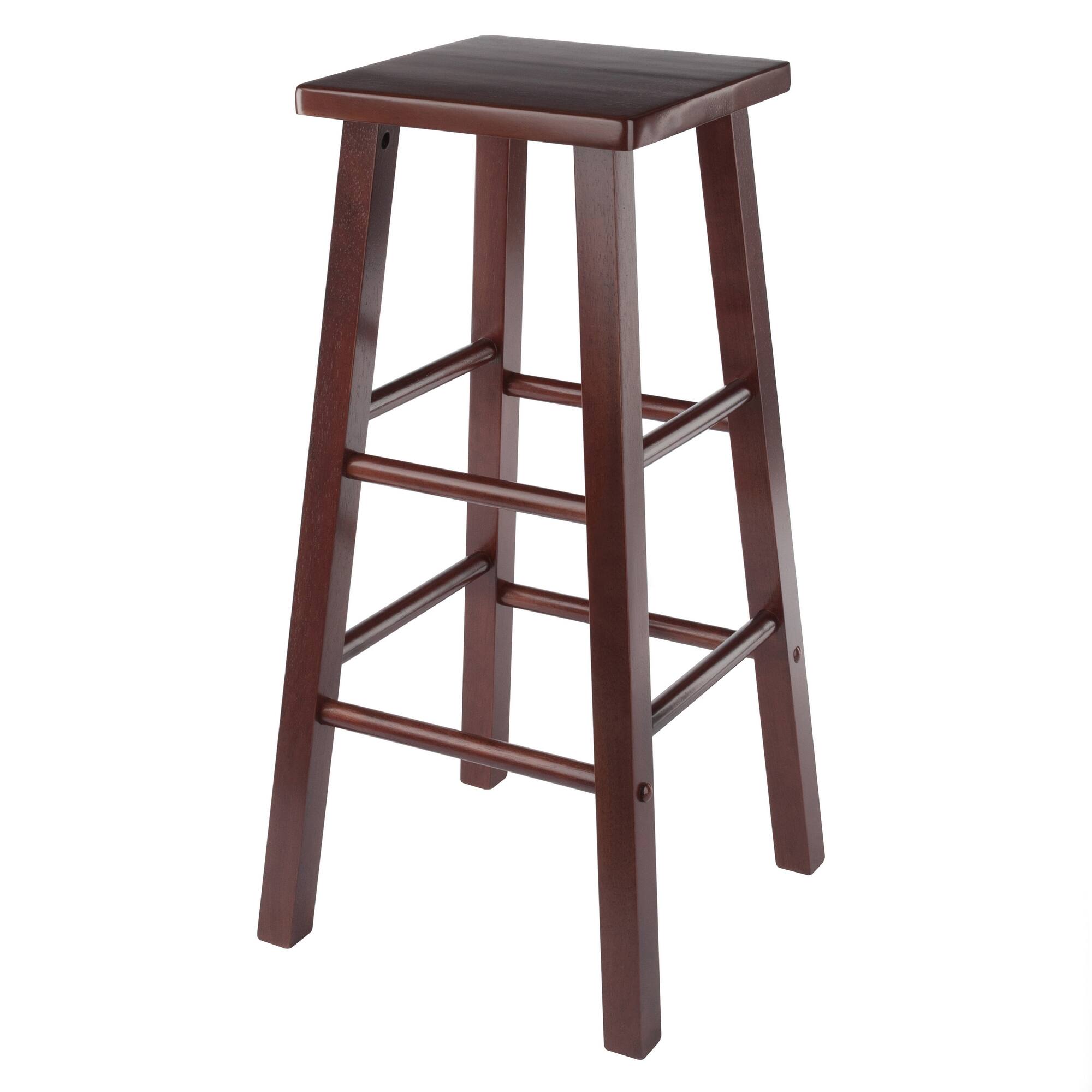Front. Winsome Wood - Carrick Bar Stool - Walnut.