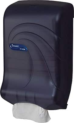 San Jamar - Oceans Ultrafold Towel Dispenser, 18" x 11 3/4" x 6 1/4" - Black Pearl
