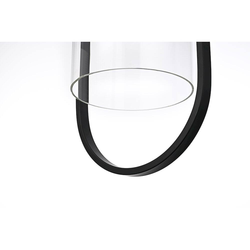 Alt View 3. Elegant Lighting - Jaxson 10 Inch Outdoor Wall Sconce In Black - Black.