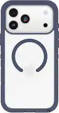 Front. OtterBox - Defender Series Pro XT Hard Shell for Apple iPhone 17 Pro Max - Baby Blue Clear.