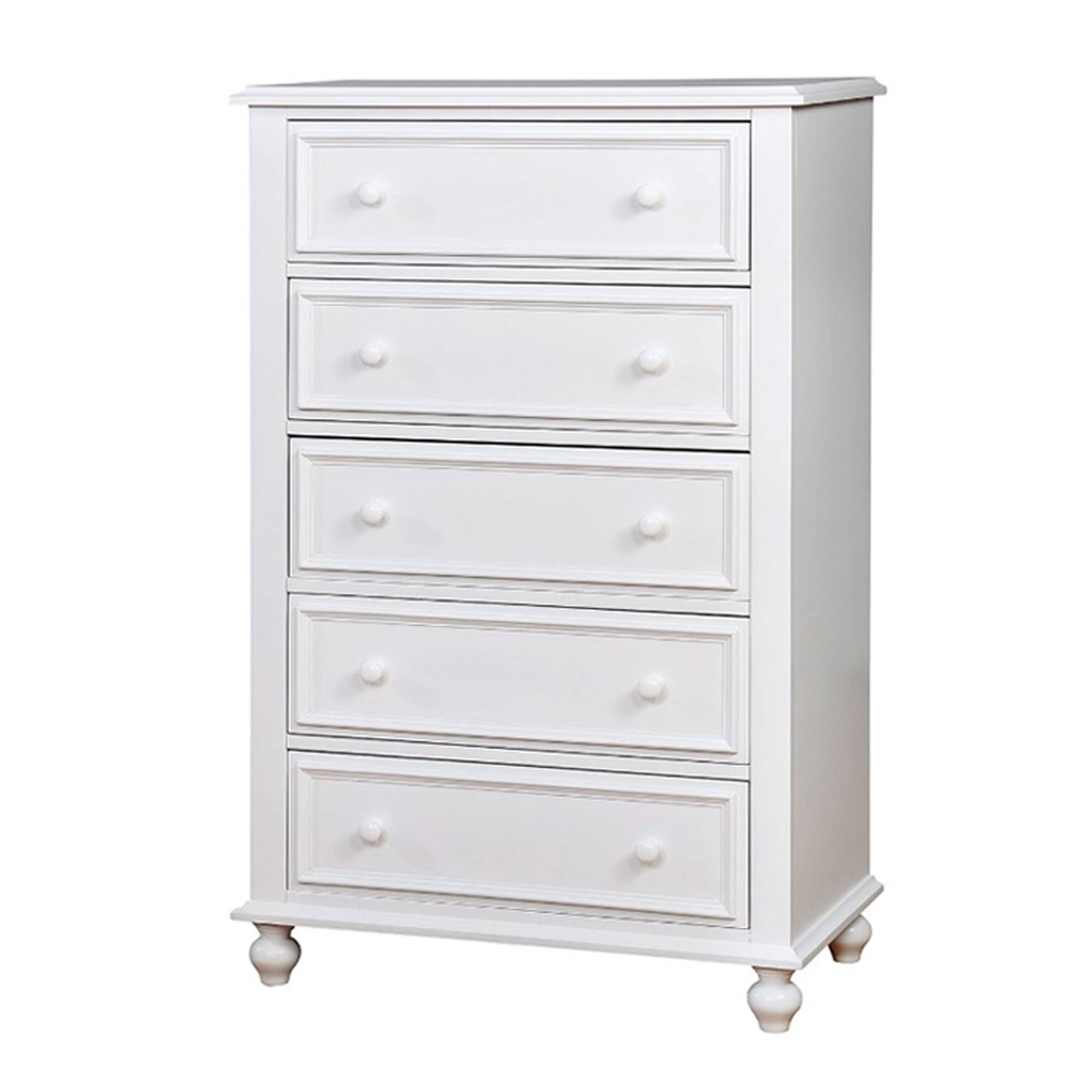 Alt View 3. Manhattan Lane - Aure 3 Pc Full Size Kids Bedroom Set, Curved Tufted Headboard - White.