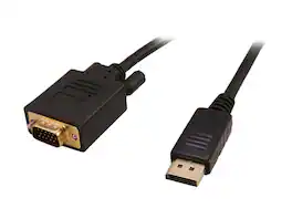 Nippon Labs - DP-VGA-6 6 ft. DP DisplayPort Male to VGA Male 28 AWG Adapter Cable, Black