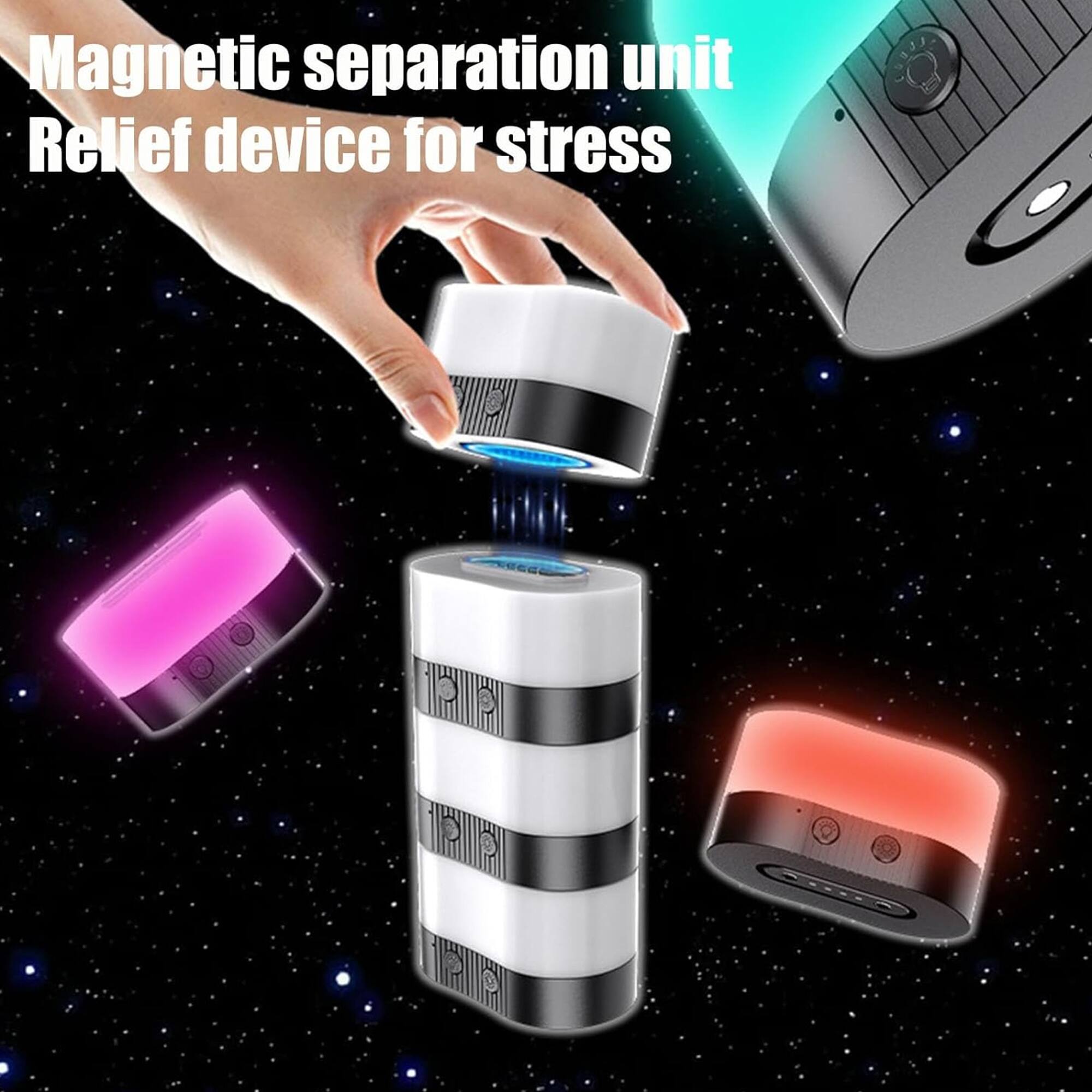 Magnetic separation unit  
Relief device for stress