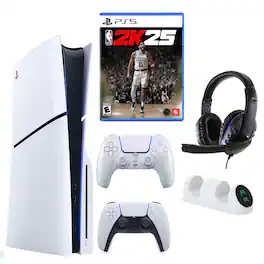 PS5 Slim with NBA 2K25, Extra Controller & Accessories - PlayStation 5