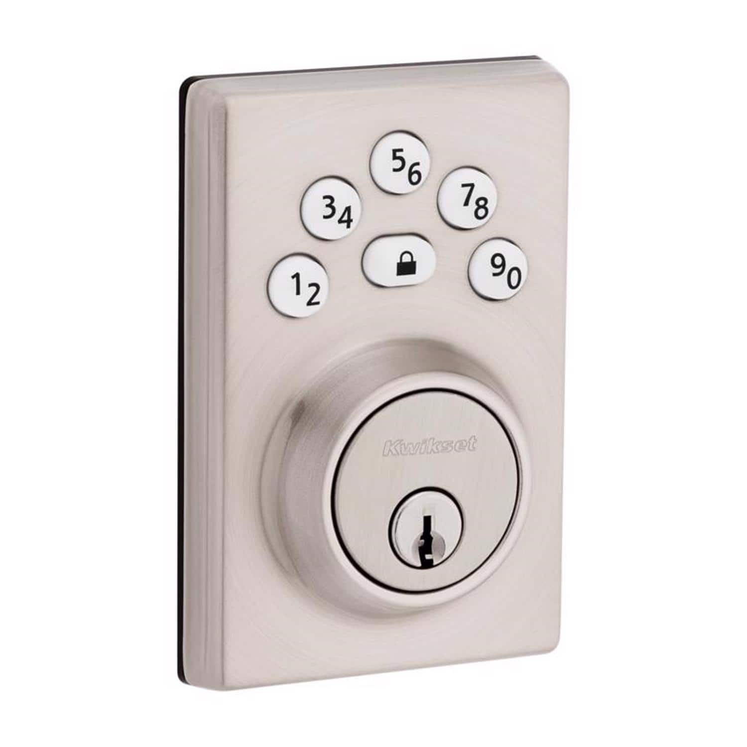 Kwikset - Powerbolt Satin Nickel Zinc Electronic Deadbolt