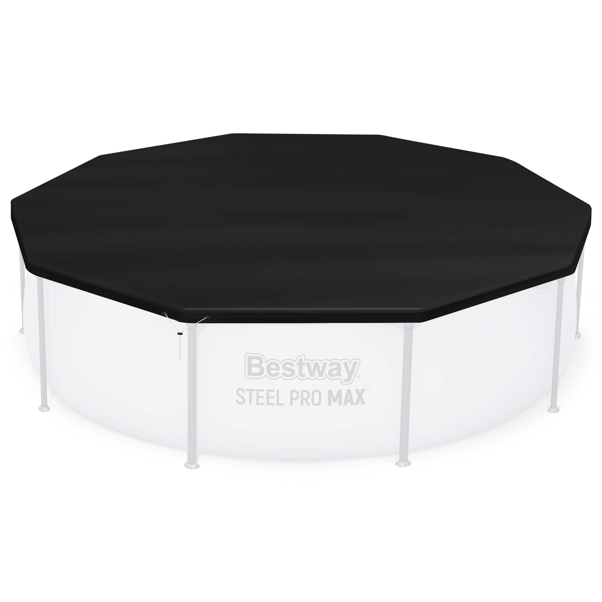Bestway - Flowclear Round 10' Pool Cover for Above Ground Frame Pools (Cover Only)