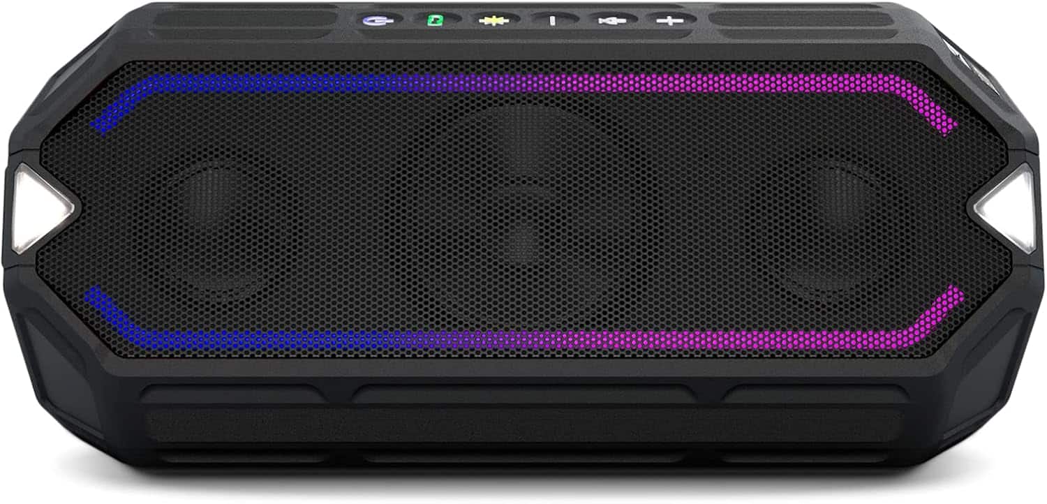 Altec Lansing - HYDRABOOM Bluetooth Speaker - Black