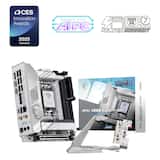 MSI - MPG Z890I EDGE TI WIFI (Socket 1851) Intel Z890 Mini-ITX DDR5 Wi-Fi 7 Motherboard - Gray White/Matt