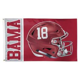 WinCraft - Alabama Crimson Tide 3' x 5' Helmet Deluxe Single-Sided Flag - Multicolor