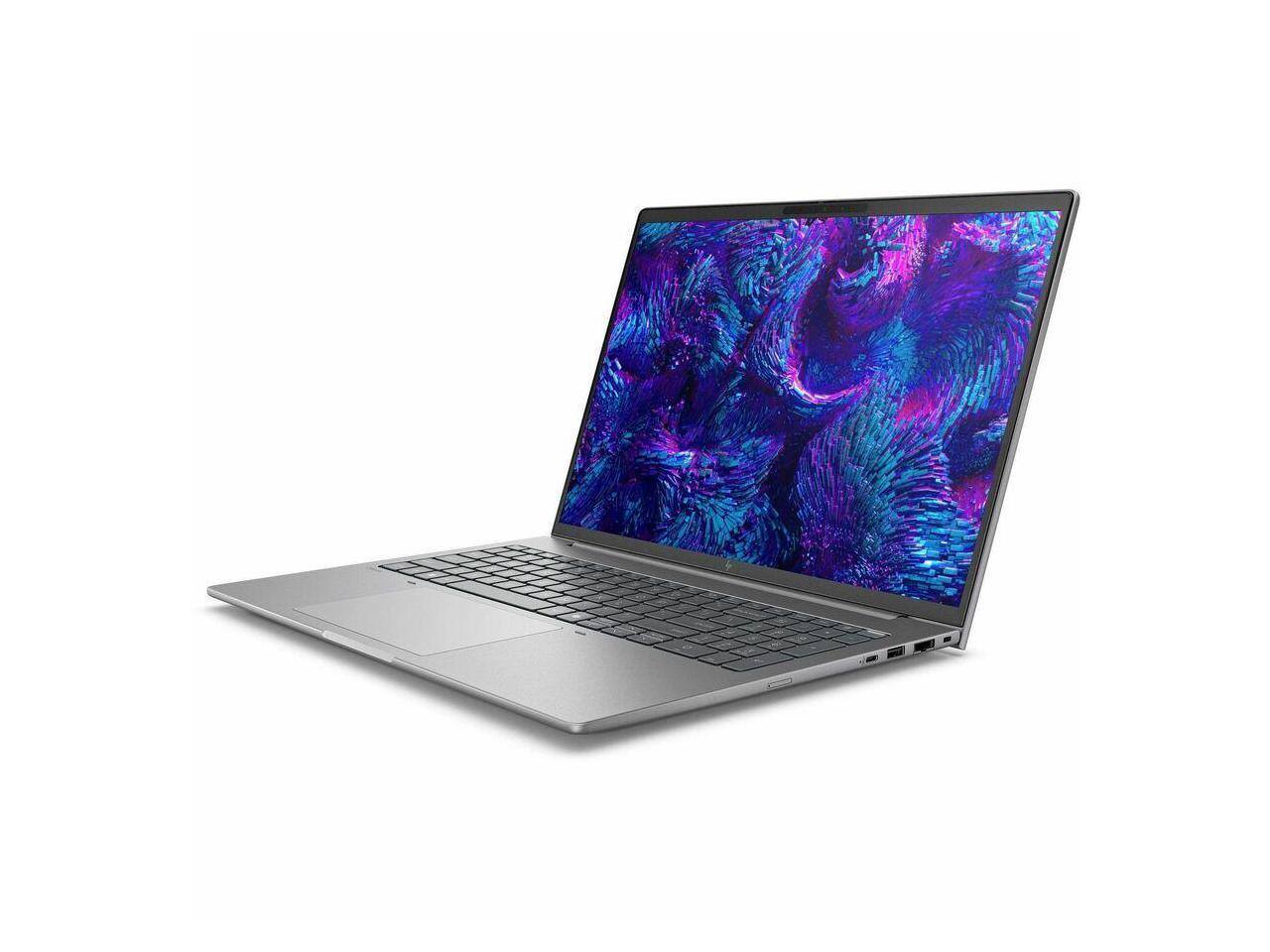 Alt View 3. HP - HP ZBook 8 G1i 16" - Intel Core Ultra 7 - 16 GB - 512 GB SSD - Windows 11 Pro - NVIDIA RTX 500 & Intel Arc - Wi-Fi 7 - Meteor Silver.